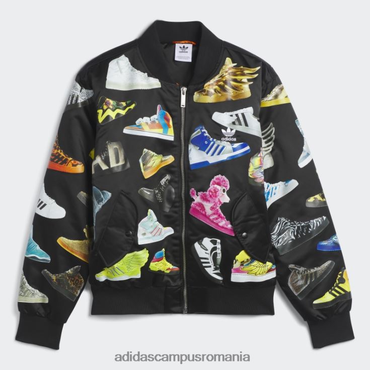 adidas campus romania jachetă bomber neagră Jeremy Scott archive bărbați negru J266N221400