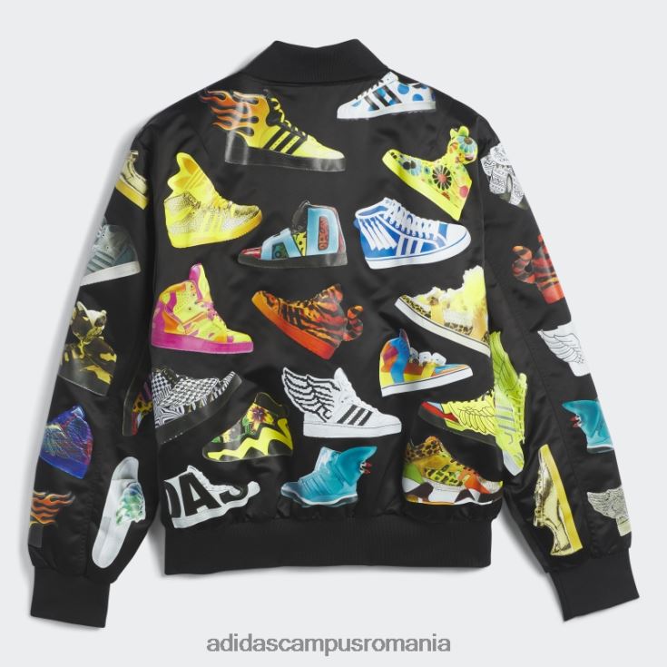 adidas campus romania jachetă bomber neagră Jeremy Scott archive bărbați negru J266N221400