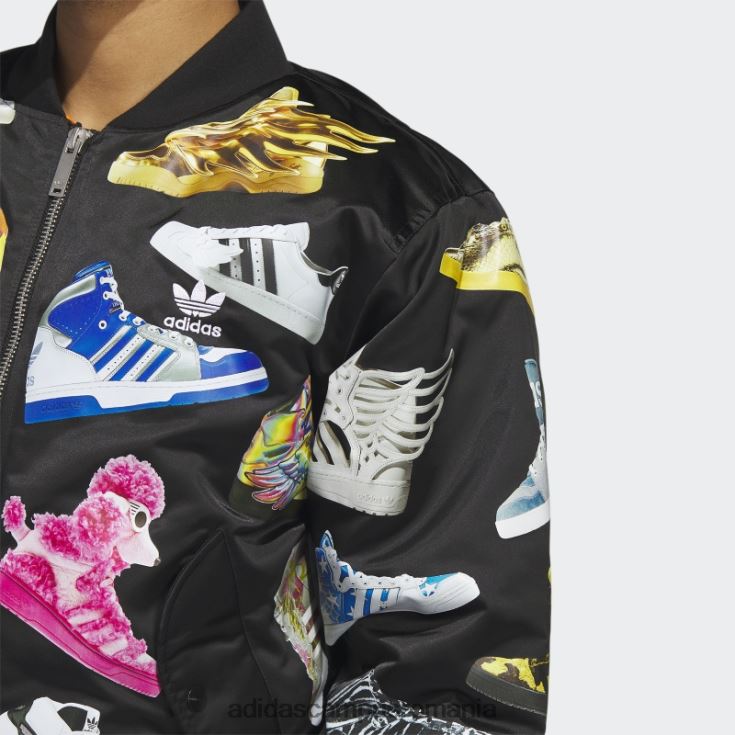 adidas campus romania jachetă bomber neagră Jeremy Scott archive bărbați negru J266N221400