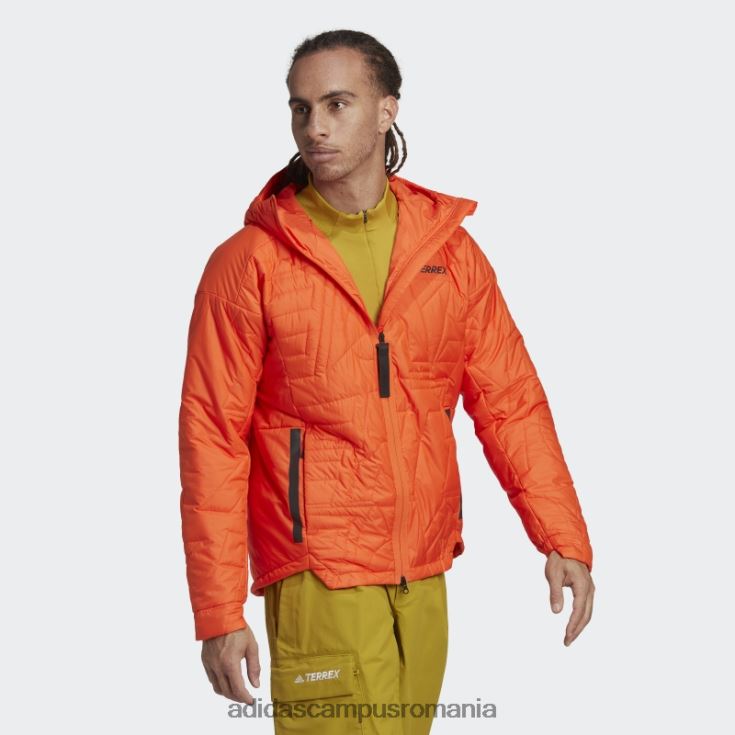 adidas campus romania jachetă căptușită cu glugă orange terrex myshelter primaloft bărbați portocale J266N221406