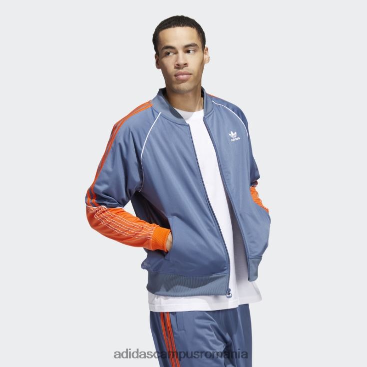adidas campus romania jachetă de sport adidas tricot sst bărbați otel/portocaliu/alb J266N220151