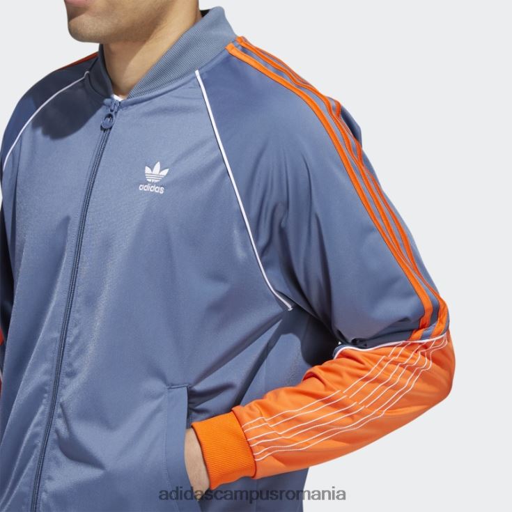 adidas campus romania jachetă de sport adidas tricot sst bărbați otel/portocaliu/alb J266N220151