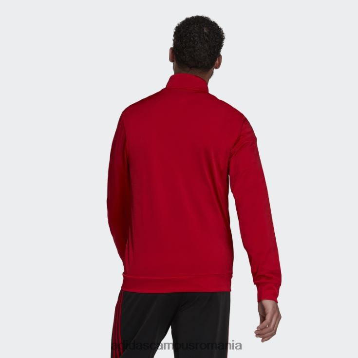 adidas campus romania jachetă de sport cu 3 dungi stacojiu bărbați stacojiu/negru J266N220846