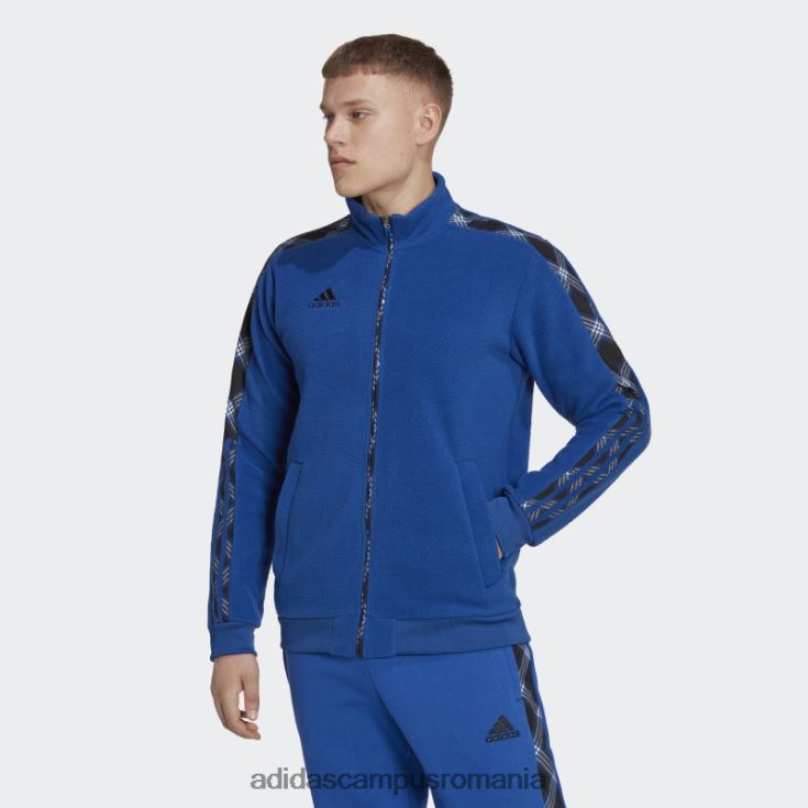 adidas campus romania jachetă de sport de iarnă tiro albastru regal bărbați albastru regal/negru J266N220363
