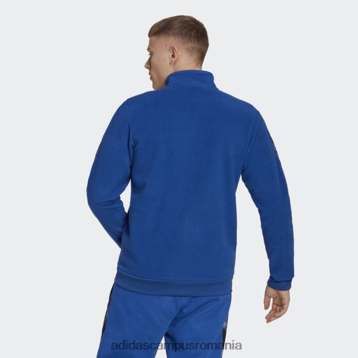 adidas campus romania jachetă de sport de iarnă tiro albastru regal bărbați albastru regal/negru J266N220363