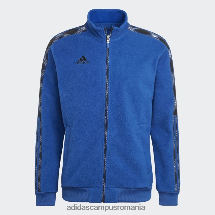 adidas campus romania jachetă de sport de iarnă tiro albastru regal bărbați albastru regal/negru J266N220363