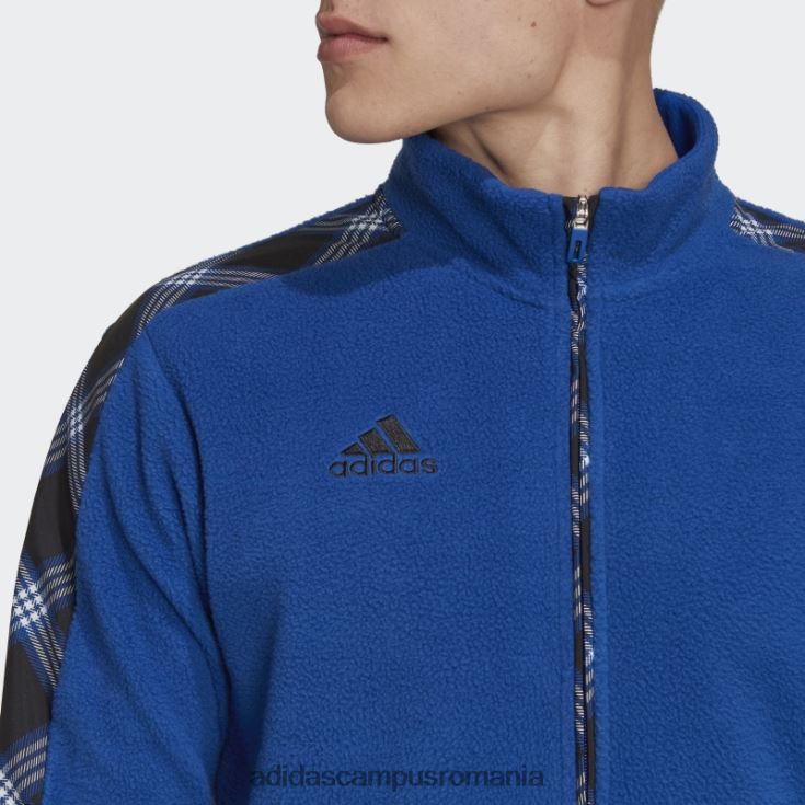 adidas campus romania jachetă de sport de iarnă tiro albastru regal bărbați albastru regal/negru J266N220363