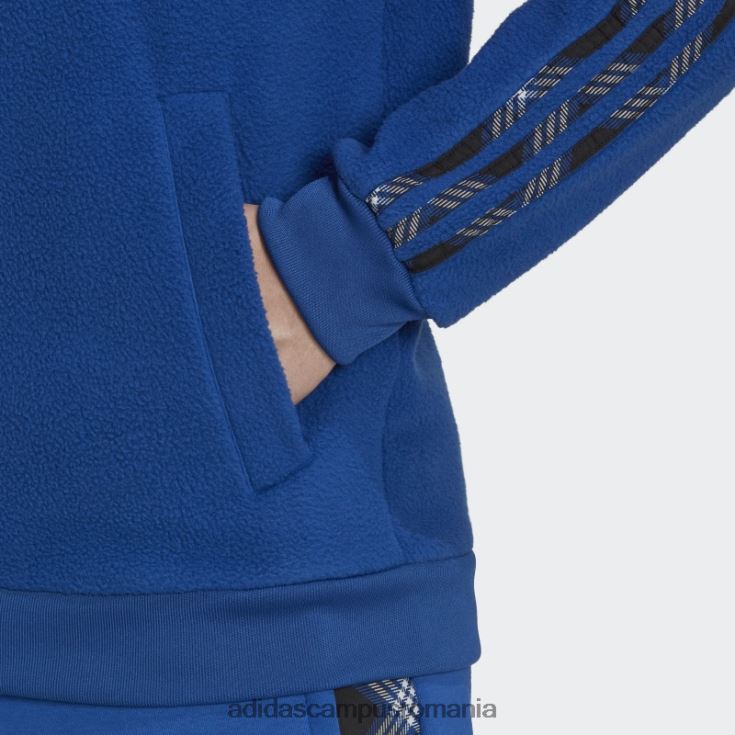 adidas campus romania jachetă de sport de iarnă tiro albastru regal bărbați albastru regal/negru J266N220363