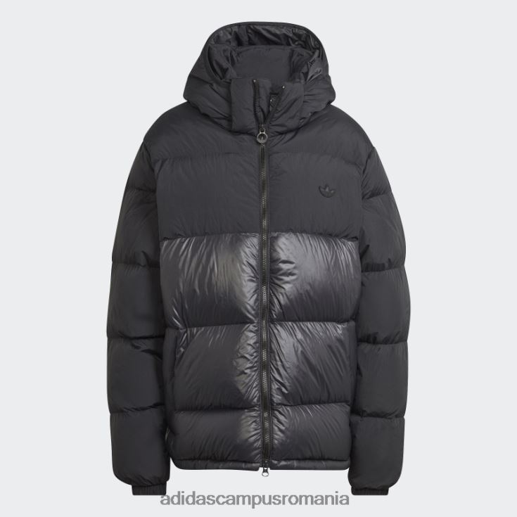 adidas campus romania jachetă puf regen cu glugă neagră bărbați negru J266N221350