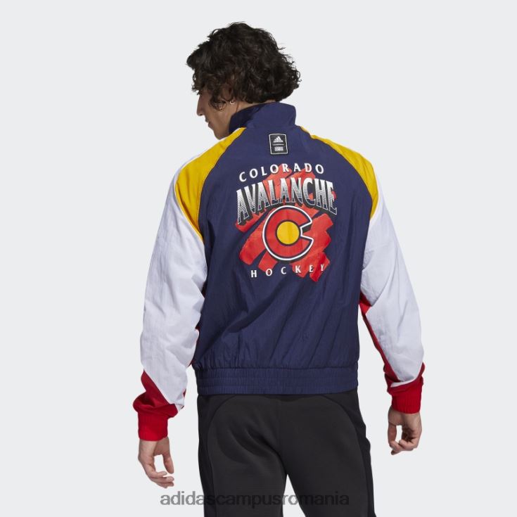 adidas campus romania jachetă retro avalanșă cu adevărat bleumarin bărbați adevărat bleumarin/alb/multi J266N220543