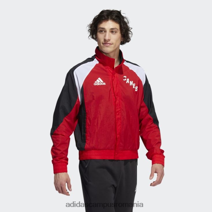 adidas campus romania jachetă retro hurricanes revers roșu adidas bărbați roșu/alb/multi J266N220430