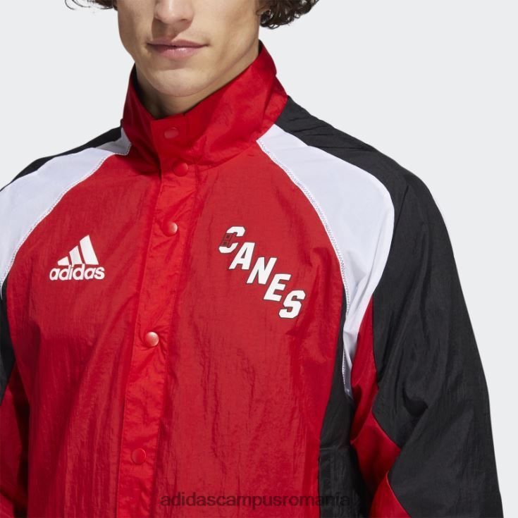 adidas campus romania jachetă retro hurricanes revers roșu adidas bărbați roșu/alb/multi J266N220430