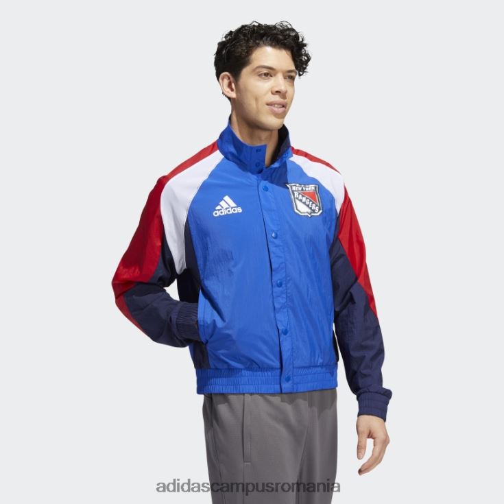 adidas campus romania jachetă retro marathon blue rangers revers bărbați maraton albastru/alb/multi J266N220411