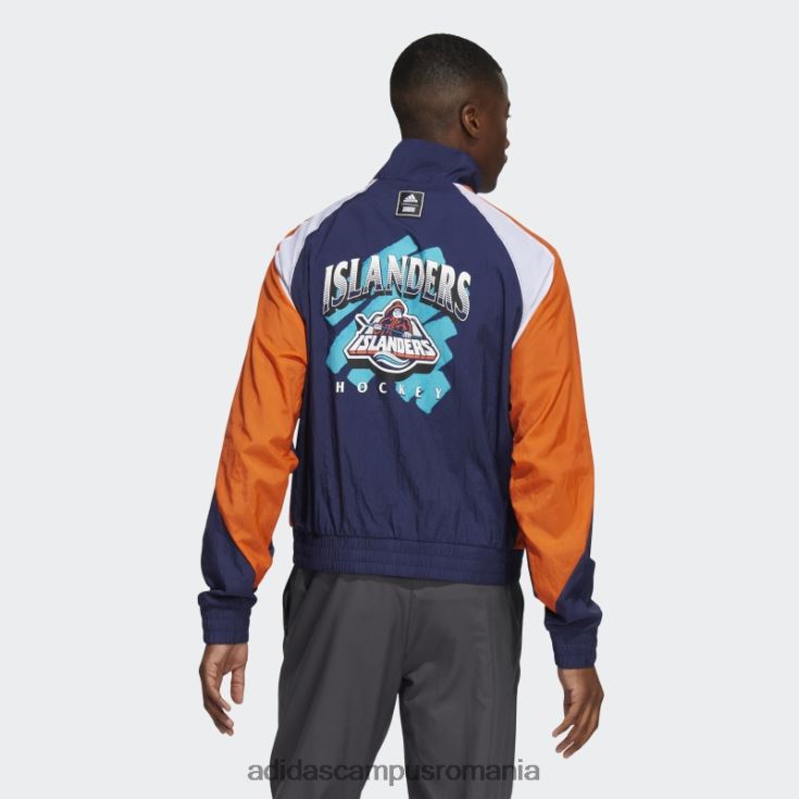 adidas campus romania jachetă retro reversă a insulelor bleumarin adidas bărbați navy/insular teal/nhl-nyi-510 J266N220409
