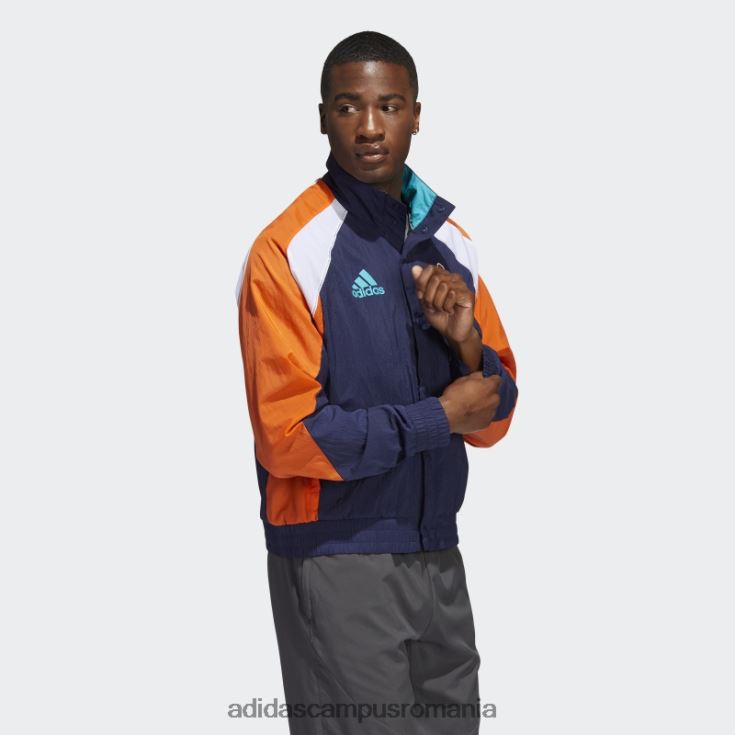adidas campus romania jachetă retro reversă a insulelor bleumarin adidas bărbați navy/insular teal/nhl-nyi-510 J266N220409