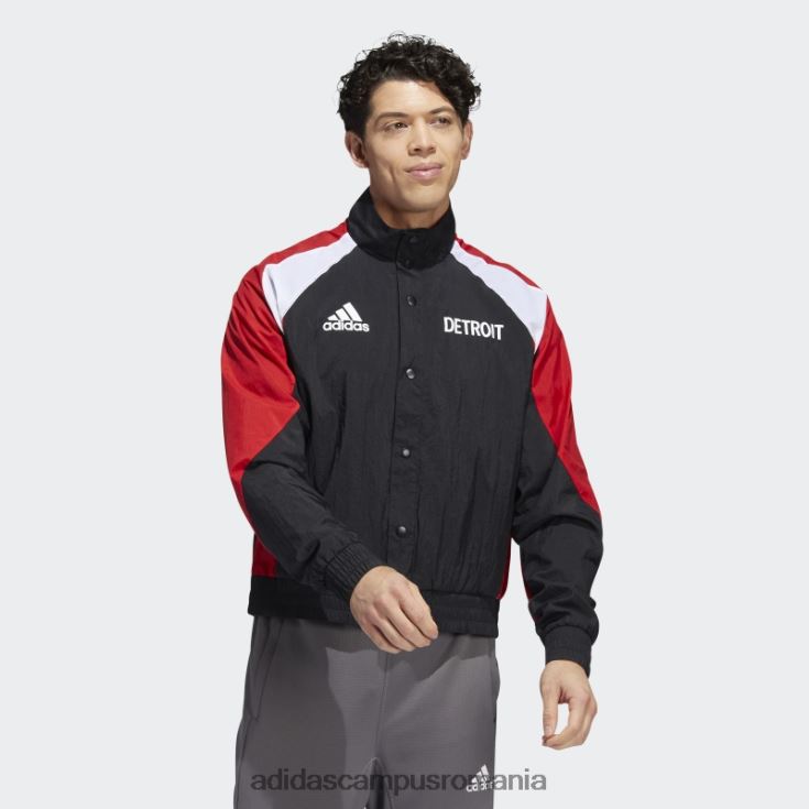 adidas campus romania jachetă retro revers negru roșu aripi bărbați negru/rosu/multi J266N220441