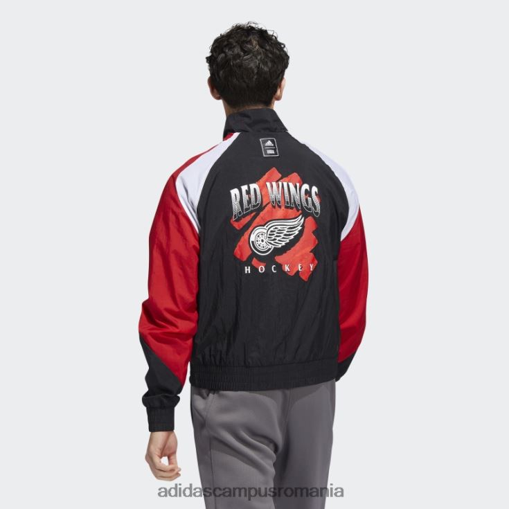 adidas campus romania jachetă retro revers negru roșu aripi bărbați negru/rosu/multi J266N220441
