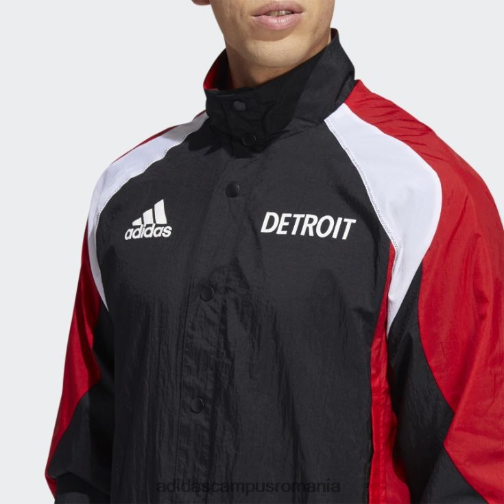 adidas campus romania jachetă retro revers negru roșu aripi bărbați negru/rosu/multi J266N220441