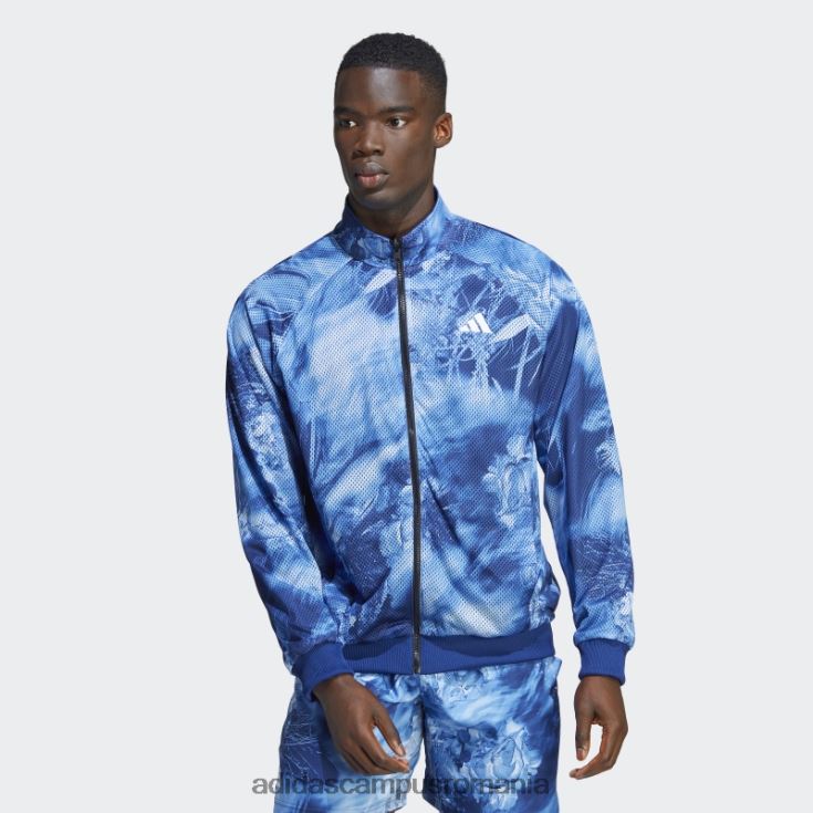 adidas campus romania jachetă reversibilă țesătură stretch victory blue melbourne tenis bărbați victorie albastru/multicolor/alb J266N221395
