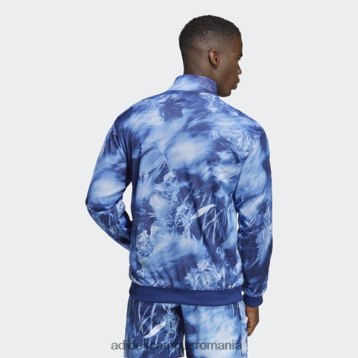 adidas campus romania jachetă reversibilă țesătură stretch victory blue melbourne tenis bărbați victorie albastru/multicolor/alb J266N221395