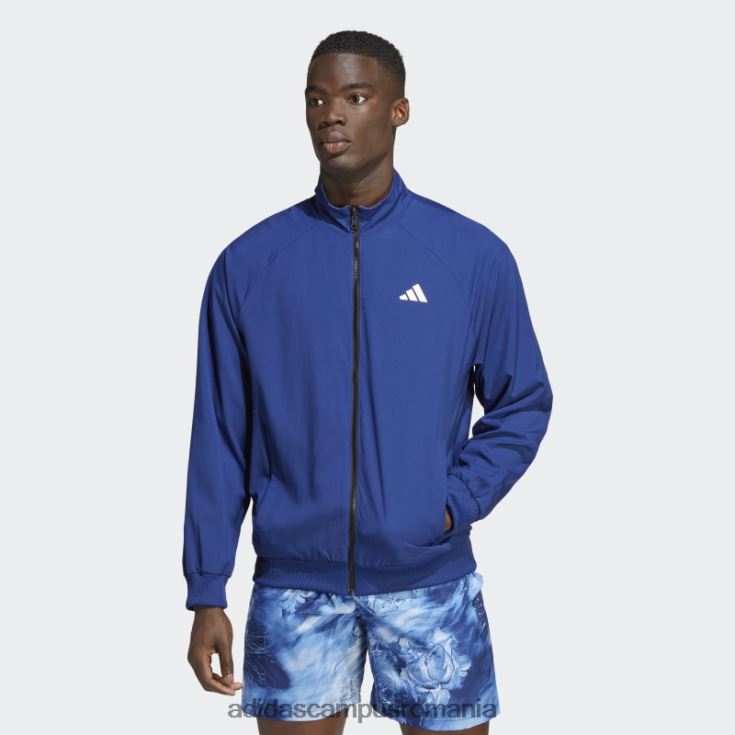 adidas campus romania jachetă reversibilă țesătură stretch victory blue melbourne tenis bărbați victorie albastru/multicolor/alb J266N221395