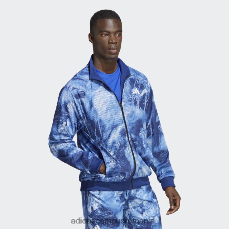 adidas campus romania jachetă reversibilă țesătură stretch victory blue melbourne tenis bărbați victorie albastru/multicolor/alb J266N221395