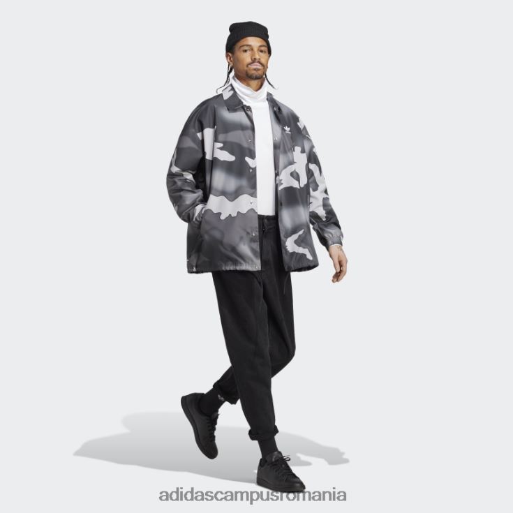 adidas campus romania jacheta antrenor camo grafica neagra adidas bărbați negru J266N221402