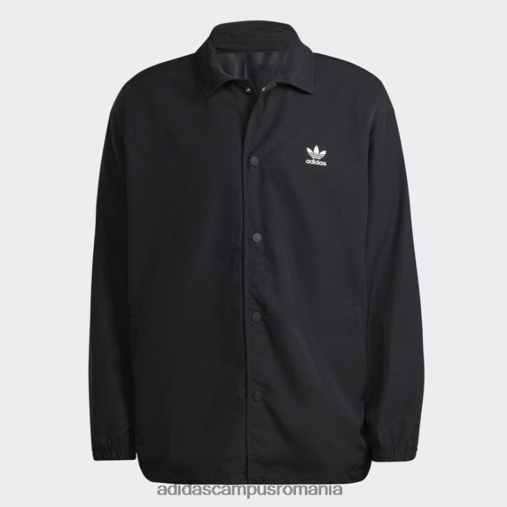 adidas campus romania jacheta antrenor trefoil classics adicolor neagra bărbați negru J266N221397