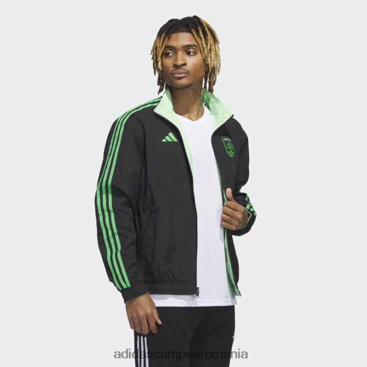 adidas campus romania jacheta austin fc anthem neagra bărbați negru J266N221421