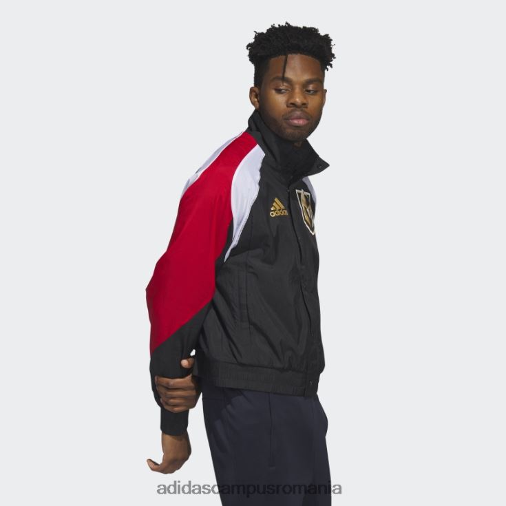 adidas campus romania jacheta retro retro cavalerii de aur negru bărbați negru/auriu/nhl-lvs-5vd J266N220323