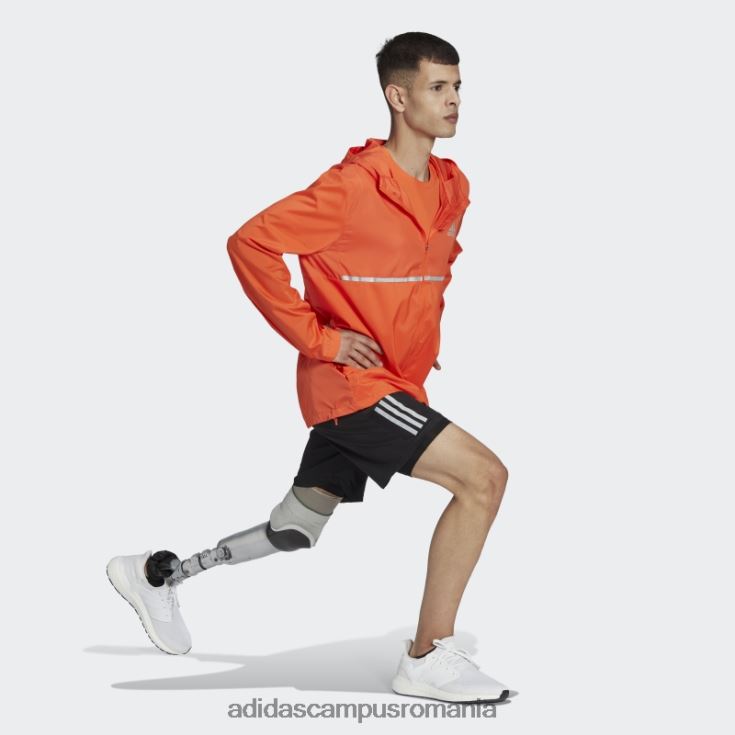 adidas campus romania portocaliu deține jacheta de alergare bărbați portocaliu/argintiu J266N221353