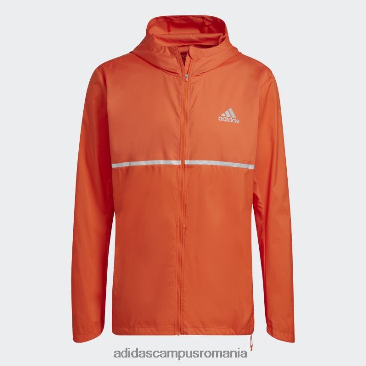 adidas campus romania portocaliu deține jacheta de alergare bărbați portocaliu/argintiu J266N221353
