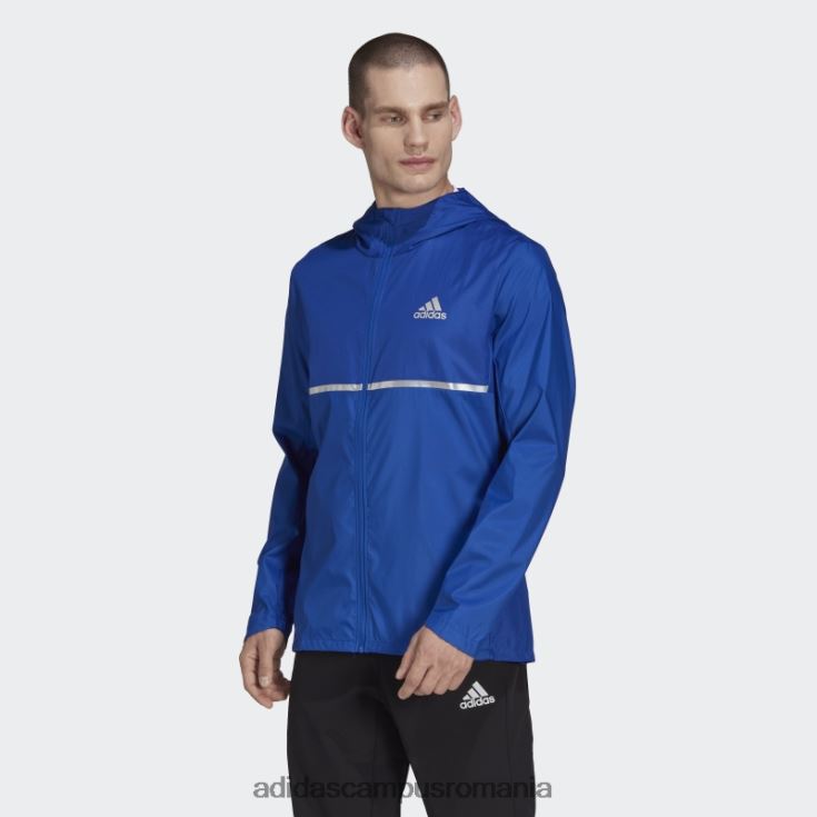 adidas campus romania posedă jacheta de alergare albastru regal bărbați albastru regal/argintiu J266N221403