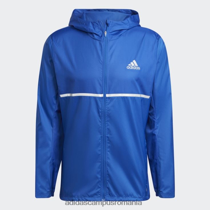 adidas campus romania posedă jacheta de alergare albastru regal bărbați albastru regal/argintiu J266N221403