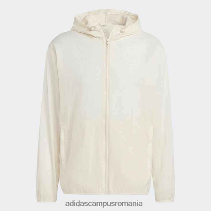 adidas campus romania trefoil essentials windbreaker alb bărbați alb J266N221410