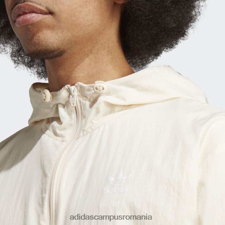 adidas campus romania trefoil essentials windbreaker alb bărbați alb J266N221410