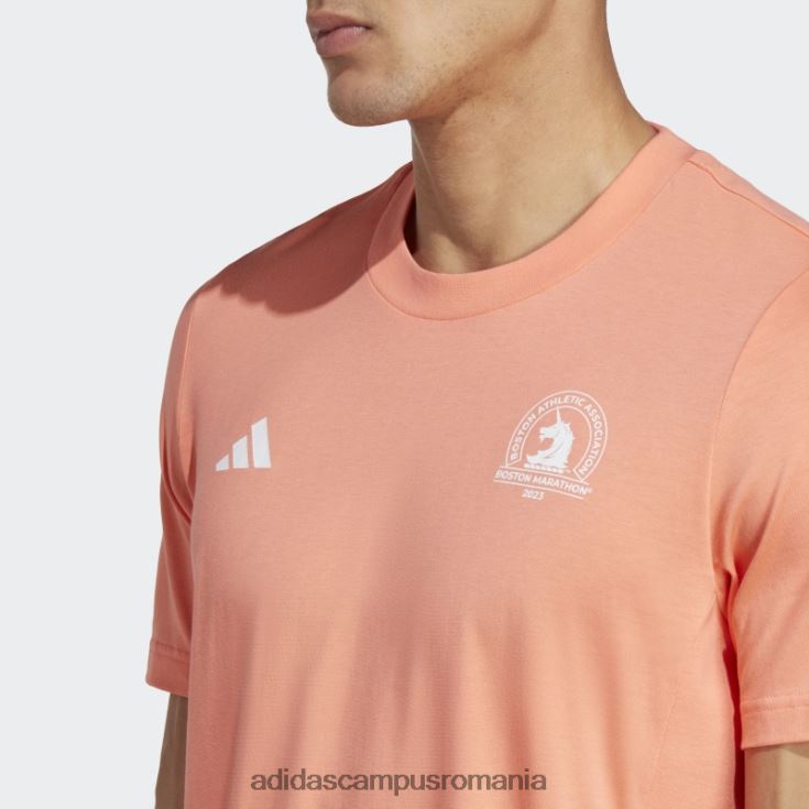 adidas campus romania Coral Boston Marathon 2023 realizat cu tricou de alergare naturală bărbați coral J266N220447