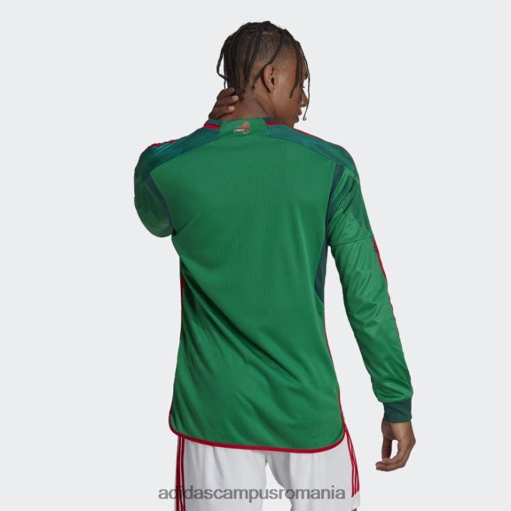 adidas campus romania Mexic 22 tricou acasă cu mânecă lungă, verde bărbați verde J266N220167