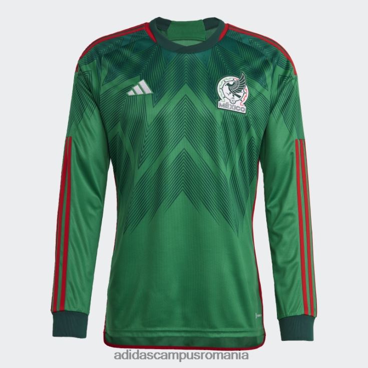 adidas campus romania Mexic 22 tricou acasă cu mânecă lungă, verde bărbați verde J266N220167