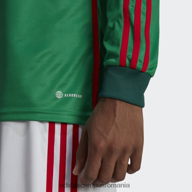 adidas campus romania Mexic 22 tricou acasă cu mânecă lungă, verde bărbați verde J266N220167