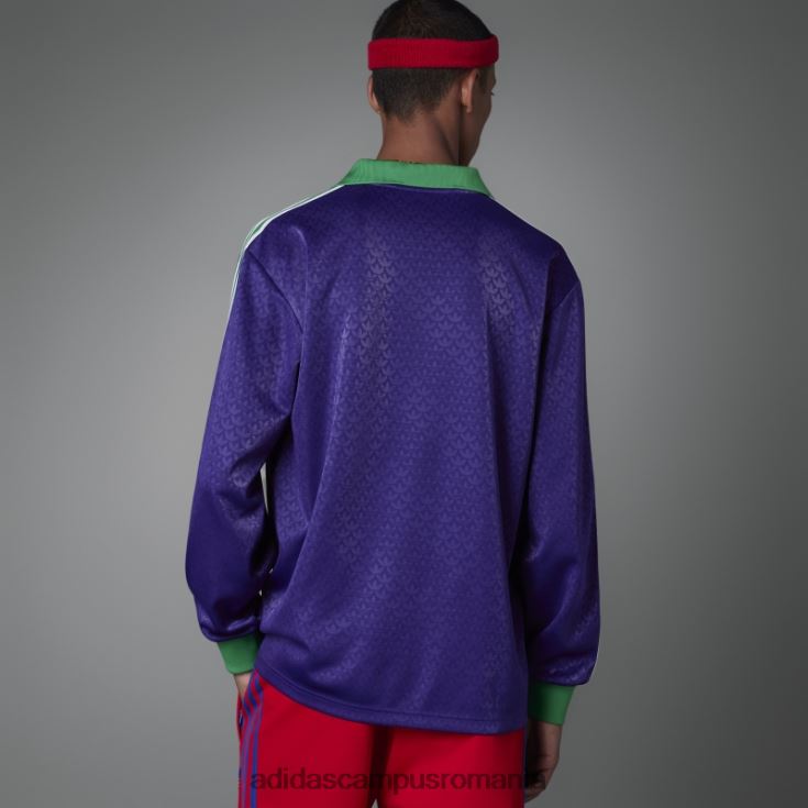 adidas campus romania Tricou adicolor heritage now vintage cu mânecă lungă bogat violet adidas bărbați purpuriu bogat J266N220490