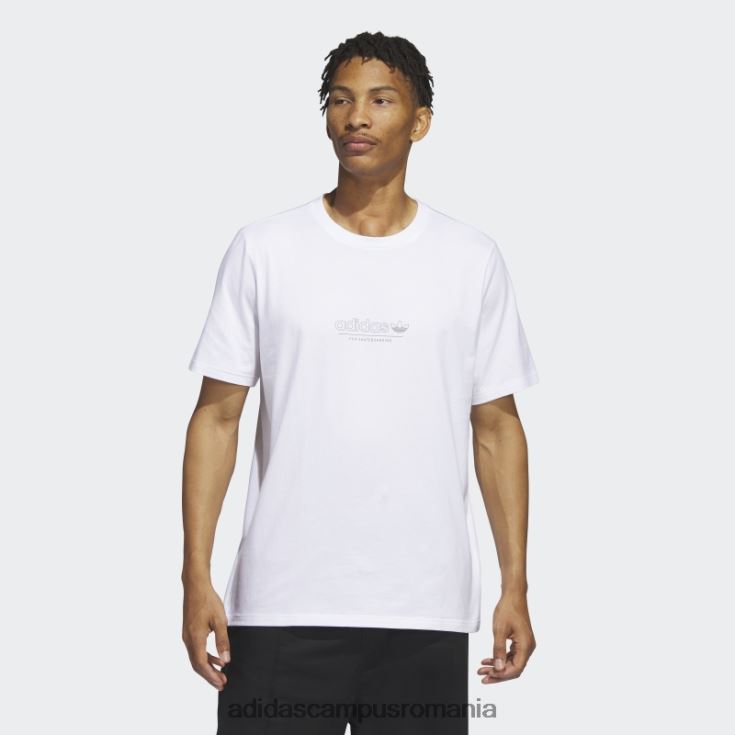 adidas campus romania Tricou cu mânecă scurtă 4.0 alb adidas bărbați alb/măsliniu J266N220700
