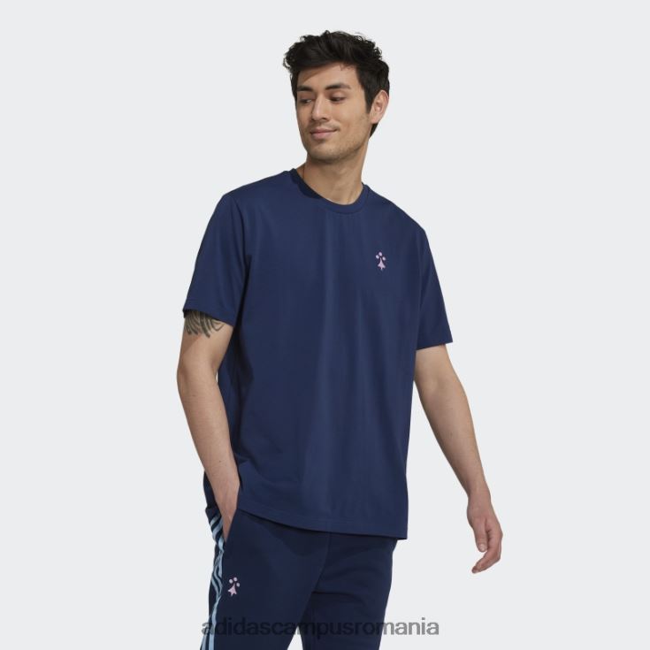 adidas campus romania Tricou din bumbac grea arsenal lifestyler bleumarin bărbați marina J266N220714