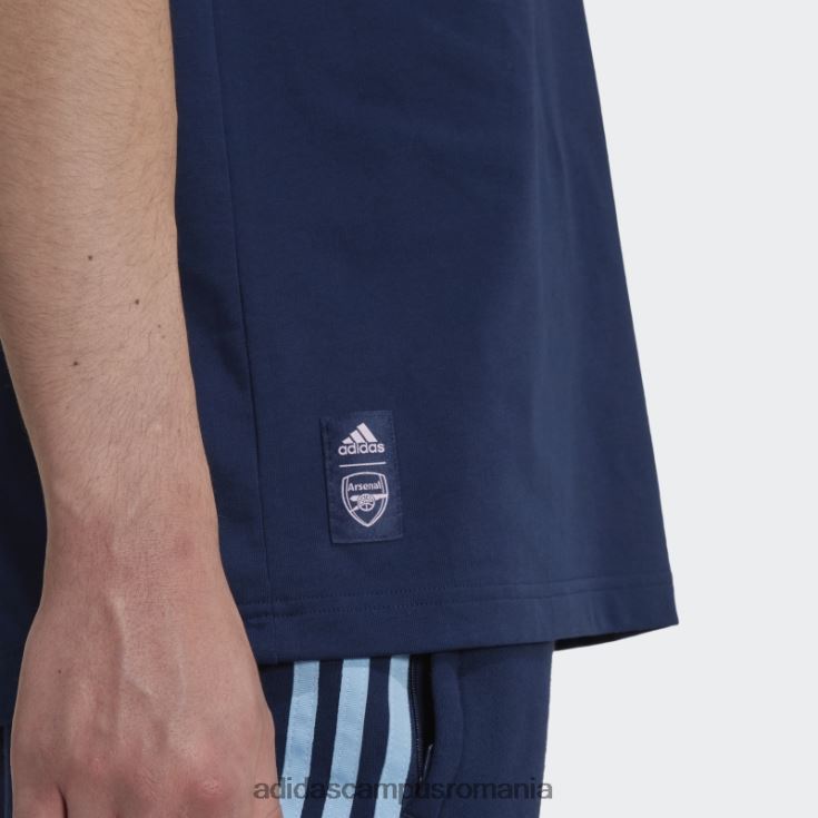 adidas campus romania Tricou din bumbac grea arsenal lifestyler bleumarin bărbați marina J266N220714