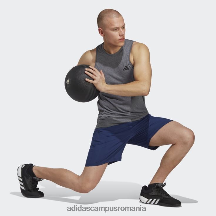 adidas campus romania Tricou fără mâneci pentru antrenament gri închis bărbați gri închis ericiu/alb/negru J266N220500