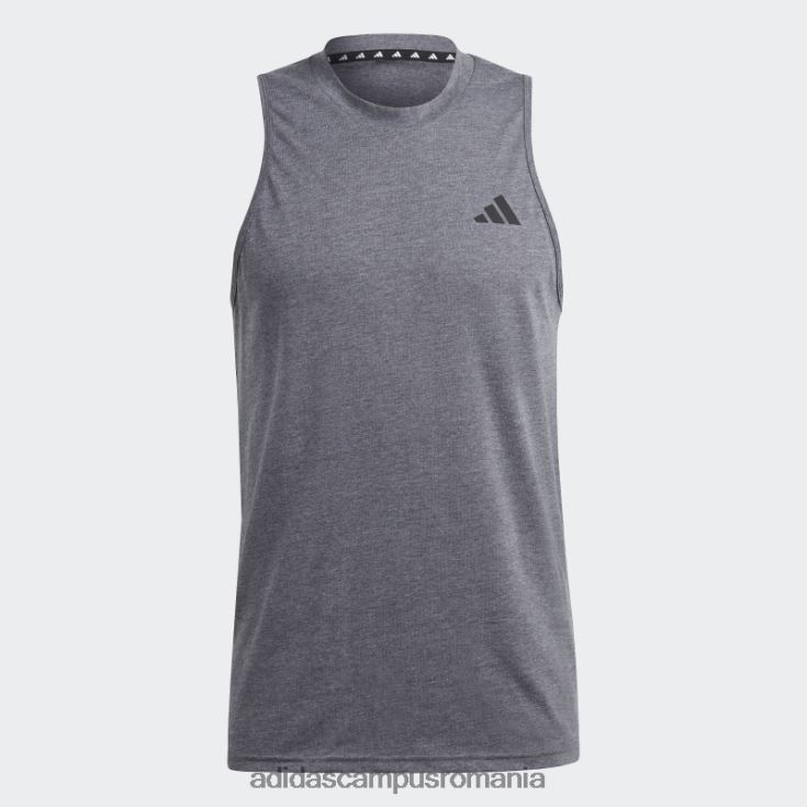 adidas campus romania Tricou fără mâneci pentru antrenament gri închis bărbați gri închis ericiu/alb/negru J266N220500