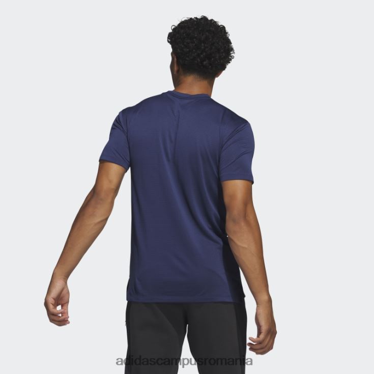 adidas campus romania Tricou grafic de antrenament cu mânecă scurtă, de culoare albastru închis bărbați albastru inchis J266N220674