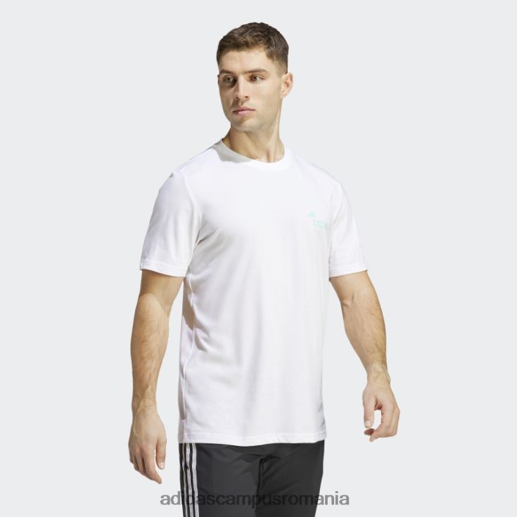 adidas campus romania Tricou grafic pentru ciclism (gen neutru) alb bărbați alb J266N220593