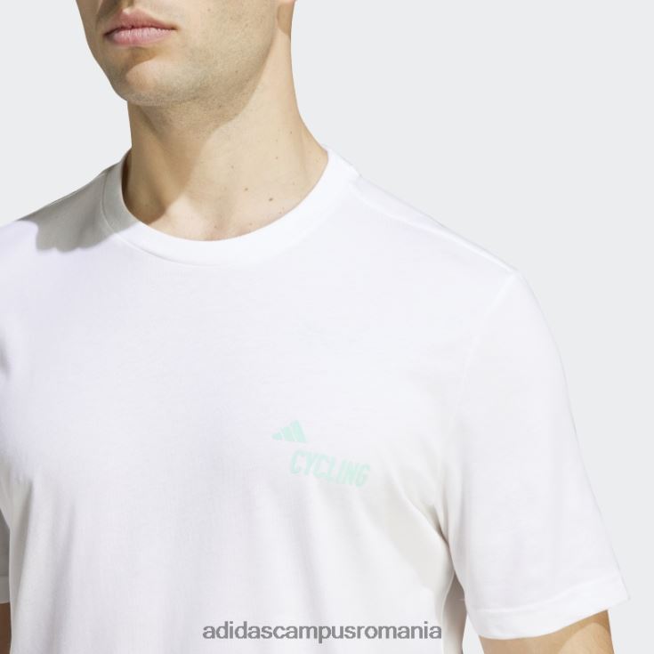 adidas campus romania Tricou grafic pentru ciclism (gen neutru) alb bărbați alb J266N220593