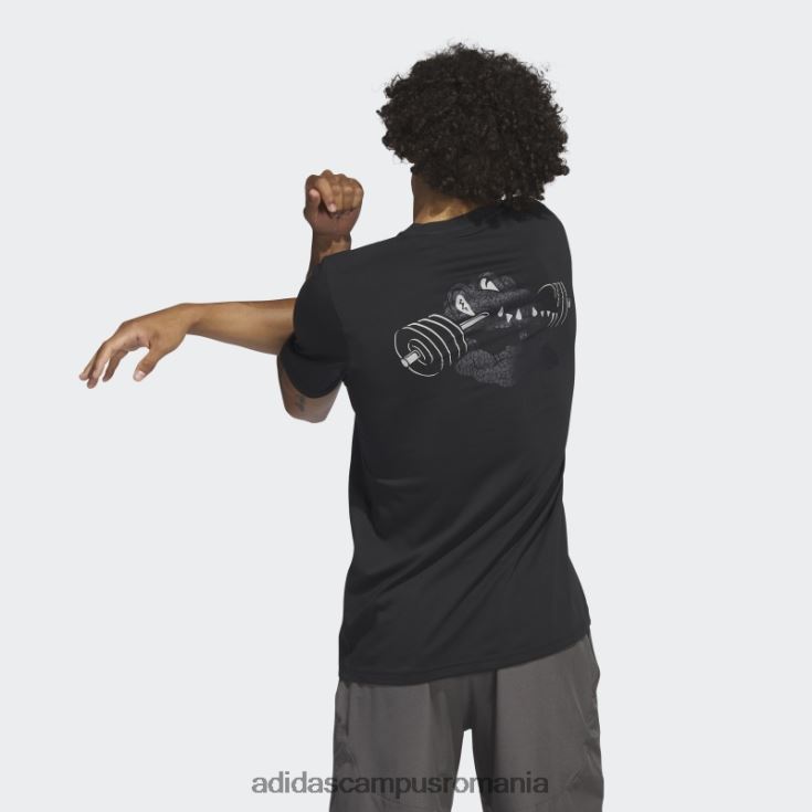 adidas campus romania Tricou negru cu mânecă scurtă Gator pentru antrenament aeroready bărbați negru J266N220713